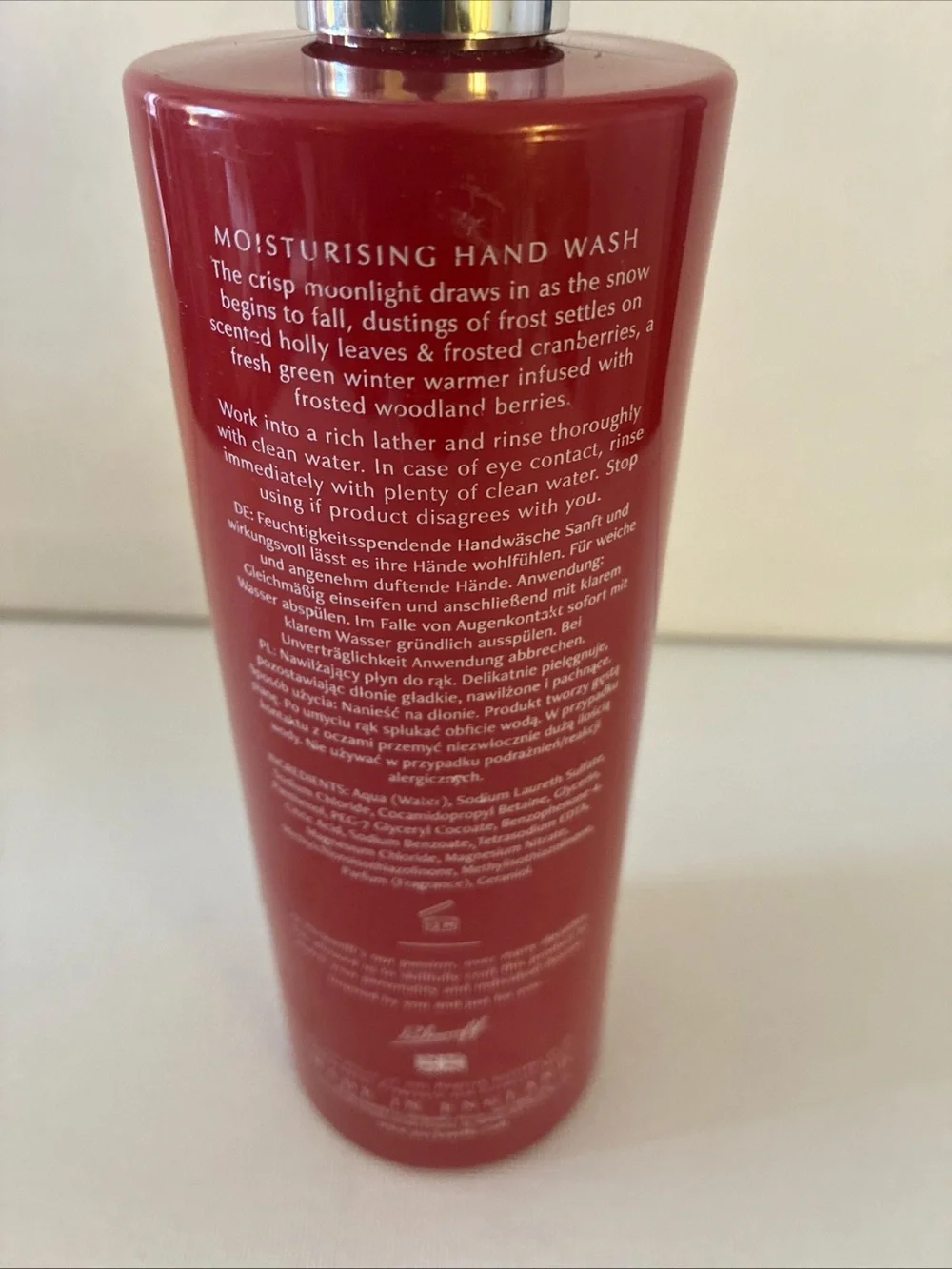 Frosted Berries & Holly Moisturising Hand Wash Pecksniff’s